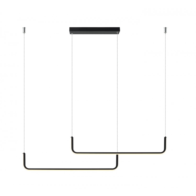 Lampa wisząca Malawi czarna Tuya Smart LED CCT - 2688