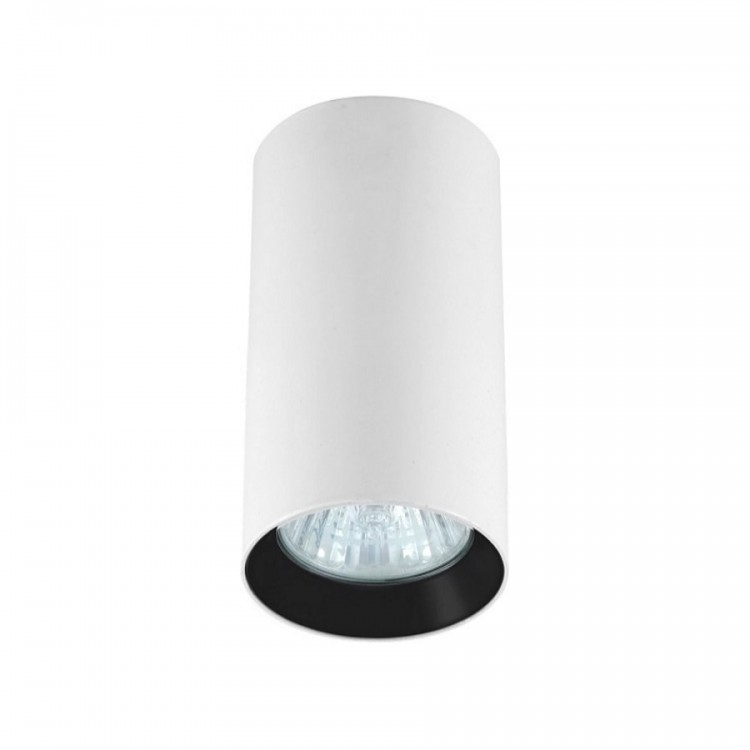 Tuba natynkowa Manacor 13 cm biało - czarna 1xGU10 - 2734