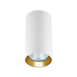 Tuba natynkowa Manacor 13 cm oczko biało - złote 1xGU10