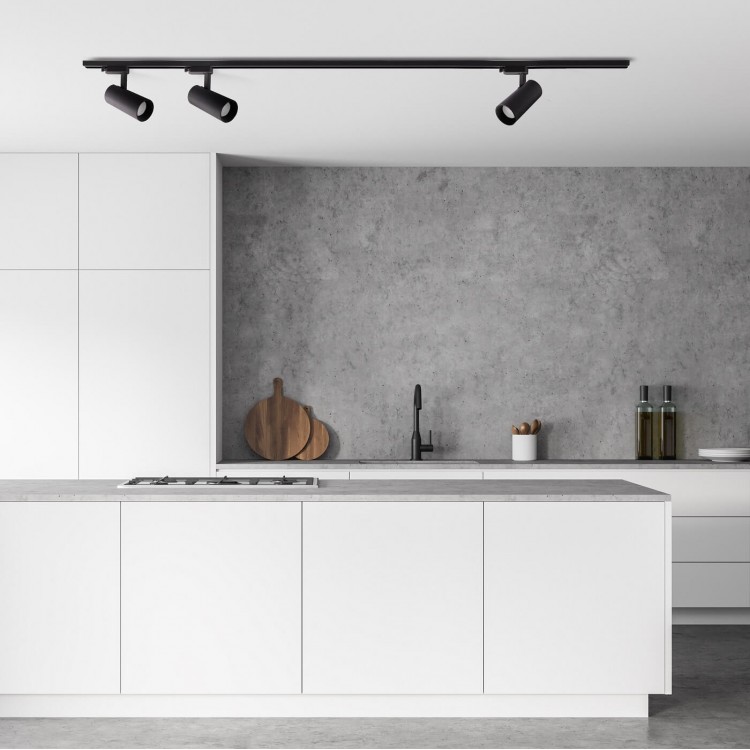 Reflektor do szynoprzewodów Ice 3F czarny 1xGU10 - 2844