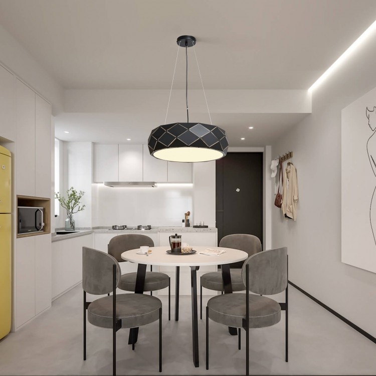 Lampa wisząca Reus czarna 3xE27 - 3062