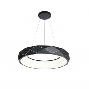 Lampa wisząca Reus 1xLED czarna LP-8069/1P LED BK