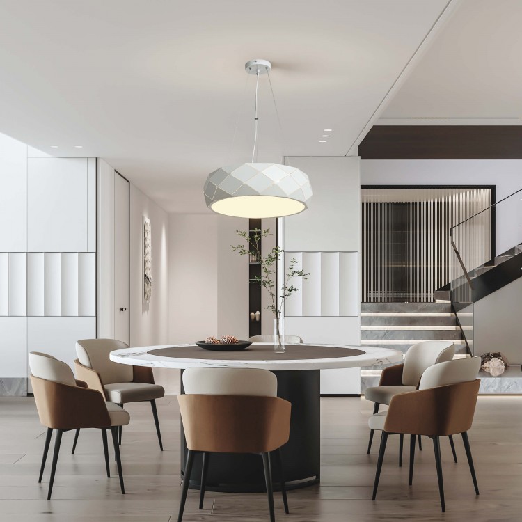 Lampa wisząca Reus biała 3xE27 - 3079