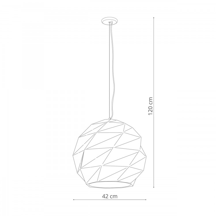 Lampa wisząca Reus biała 3xE27 - 3145