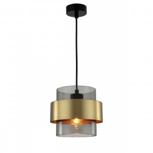 Lampa wisząca Miele dymna 1xE27