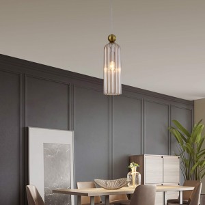 Lampa wisząca Piega 1 amber 1xE14