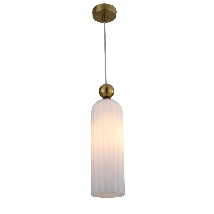 Lampa wisząca Piega 1 biała 1xE14 - 3222