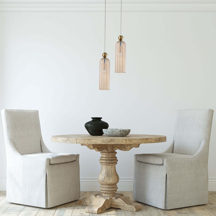 Lampa wisząca Piega 1 amber 1xE14 - 3225