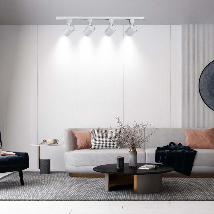 Zestaw oświetlenia szynowego Snow SET 1F biały 4xGU10 - 3246