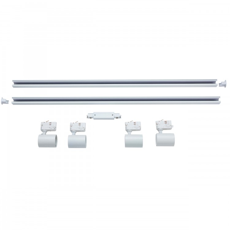 Zestaw oświetlenia szynowego Snow SET 3F biały 4xGU10 - 3258