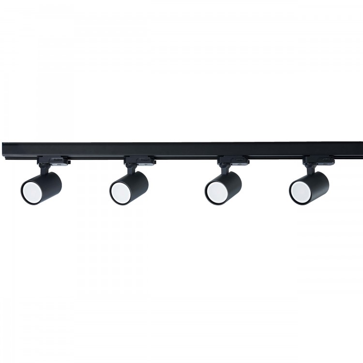 Zestaw oświetlenia szynowego Snow SET 3F czarny 4xGU10 - 3265
