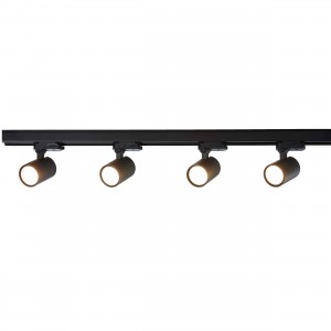 Zestaw oświetlenia szynowego Snow SET 3F czarny 4xGU10