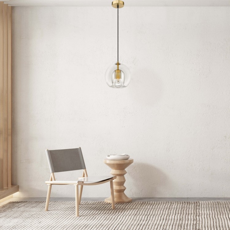 Lampa wisząca Arette złota 1xE27 - 3290