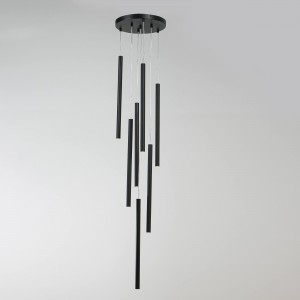 Lampa wisząca Lungo 7 czarna 7xG9