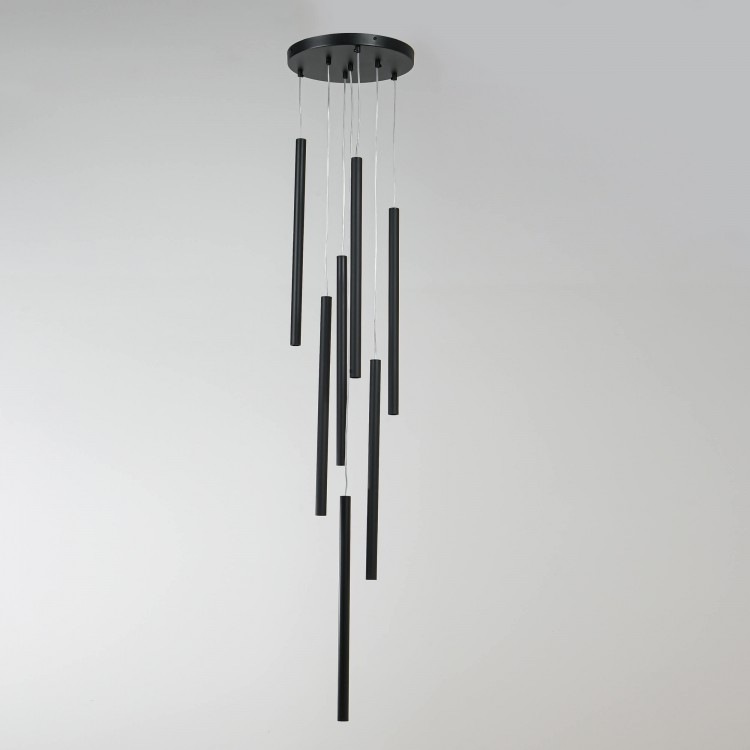 Lampa wisząca Lungo 7 czarna 7xG9 - 3309