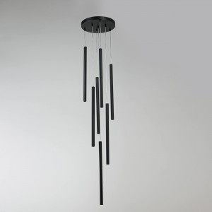 Lampa wisząca Lungo 7 czarna 7xG9