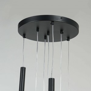 Lampa wisząca Lungo 7 czarna 7xG9