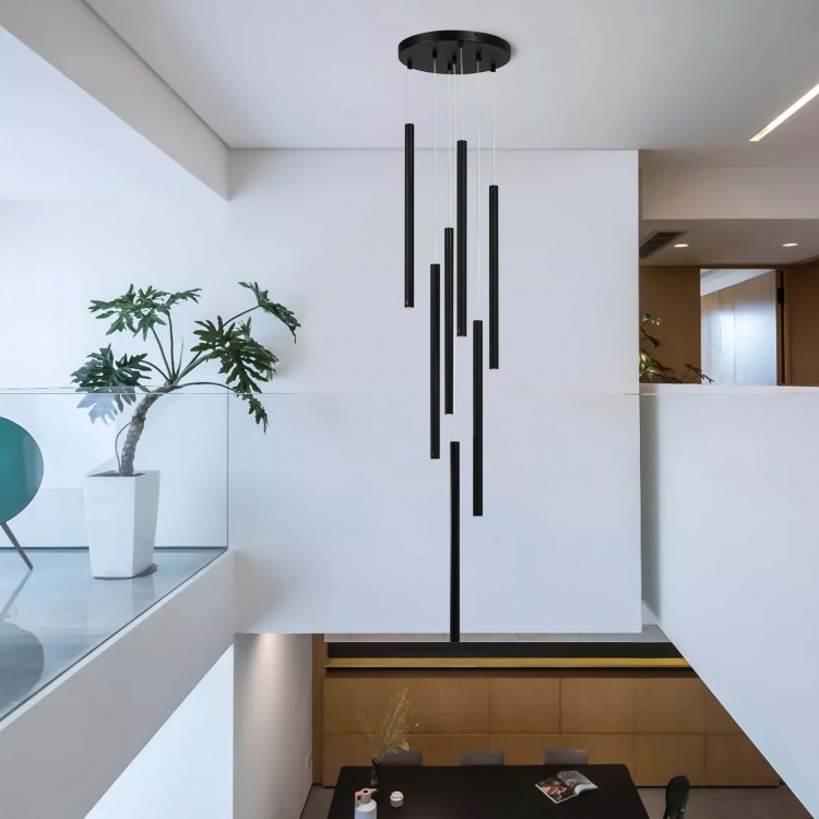 Lampa wisząca Lungo 7 czarna 7xG9 - 3317