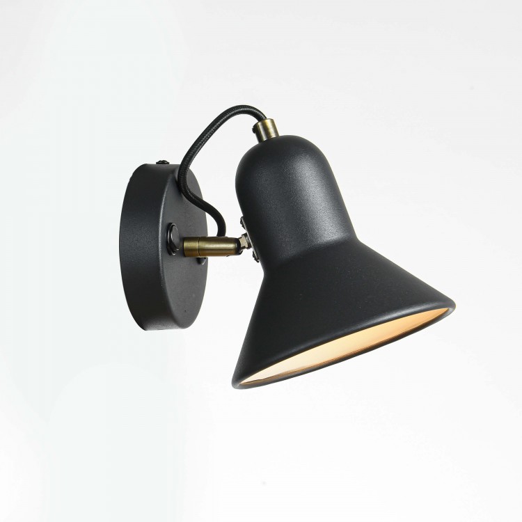 Kinkiet Astama czarny 1xE27 - 3334