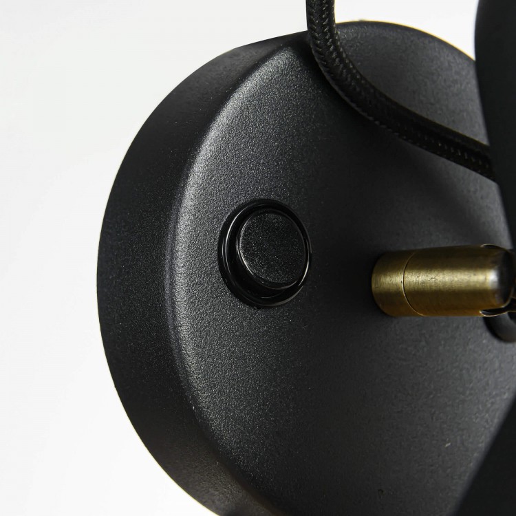 Kinkiet Astama czarny 1xE27 - 3338