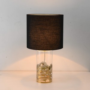 Lampa stołowa Sunflower czarno - transparentna 1xE27