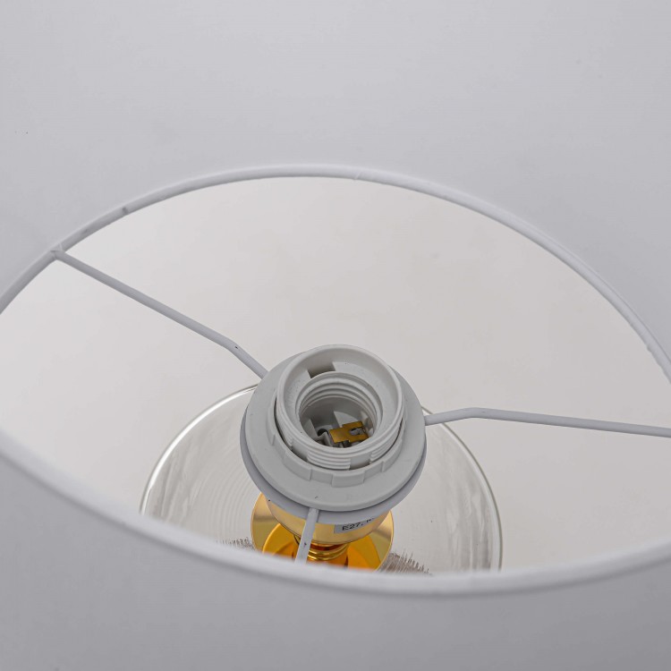 Lampa stołowa Sunflower biała 1xE27 - 3412