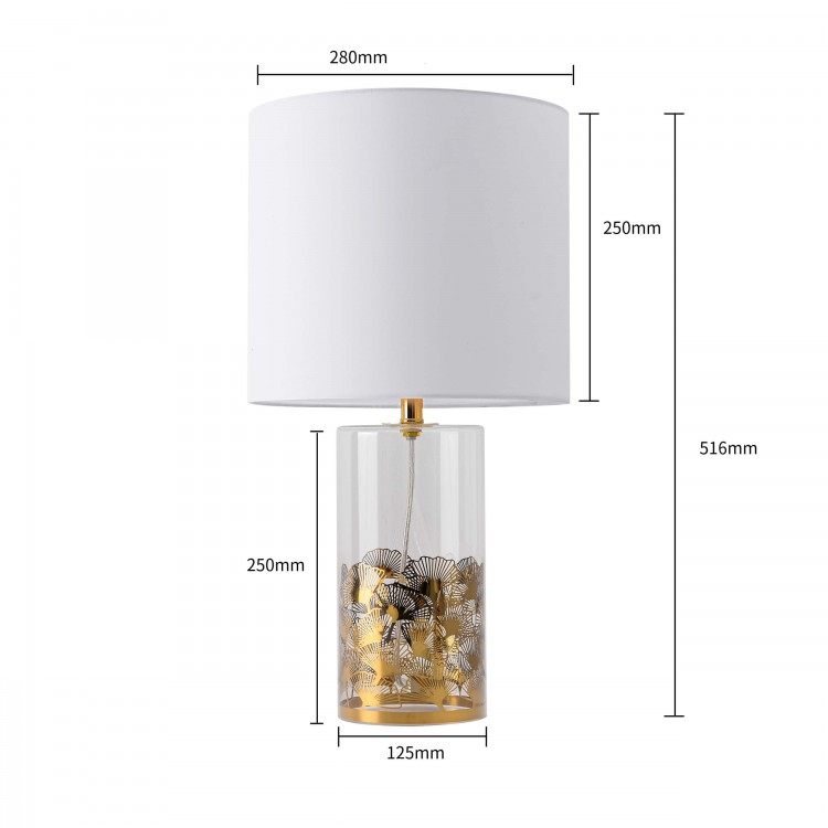 Lampa stołowa Sunflower biała 1xE27 - 3413