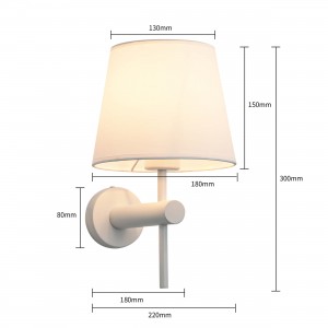 Kinkiet Tivoli biały 1xE27