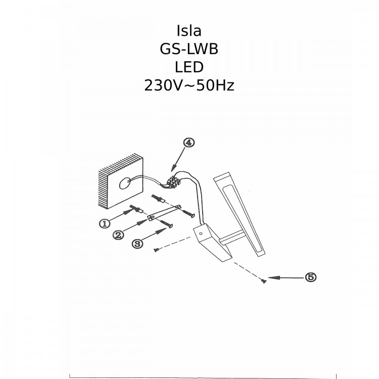 Isla kinkiet biały średni z IP44 4000K - 3605