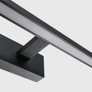 Isla kinkiet czarny średni z IP44 3000K