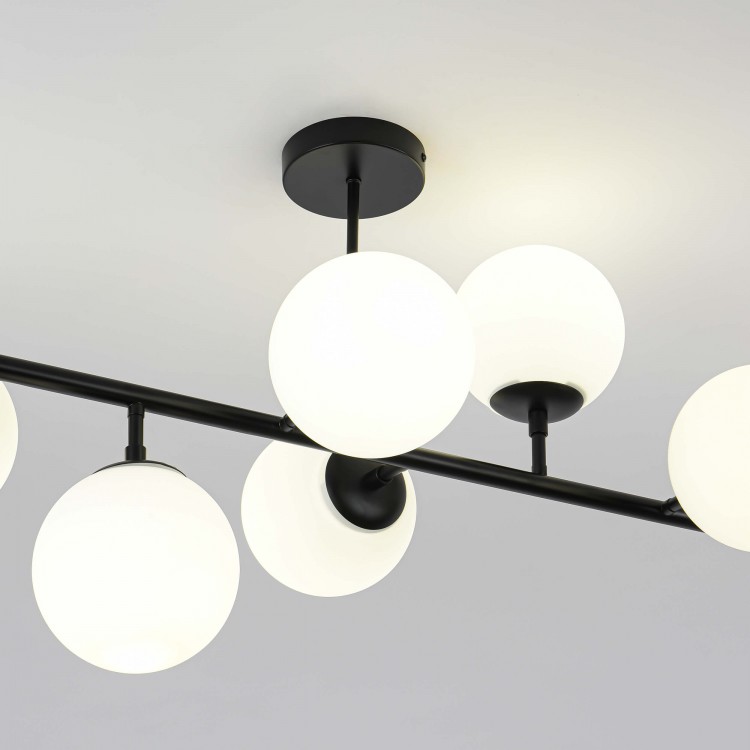 Lampa wisząca Dorado czarna 8xE14 - 3755