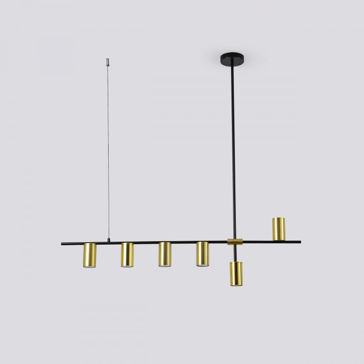 Lampa wisząca Arizona czarno - złota 6xGU10 - 3814