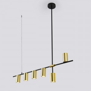 Lampa wisząca Arizona czarno - złota 6xGU10