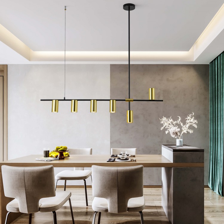 Lampa wisząca Arizona czarno - złota 6xGU10 - 3823