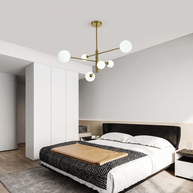 Lampa wisząca Dorado złota 6xG9 - 3833