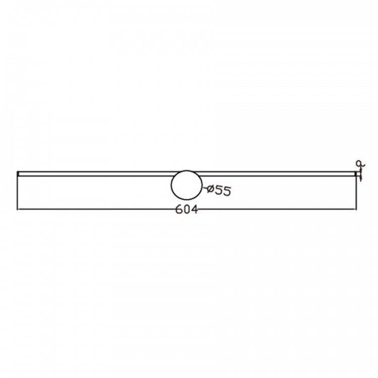 Kinkiet Modern Slim 60 cm biały LED 3000K - 3856