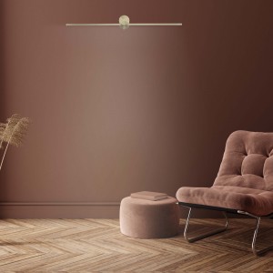 Kinkiet Modern Slim 60 cm złoty LED 3000K