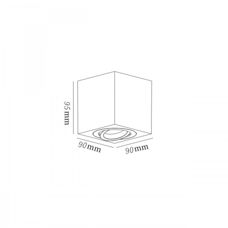 Oprawa natynkowa Lyon biała 1xGU10 - 3966