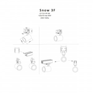 Szynoprzewód 3F 2m czarny