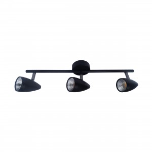 Lampa sufitowa Cortino czarna LED 3000K
