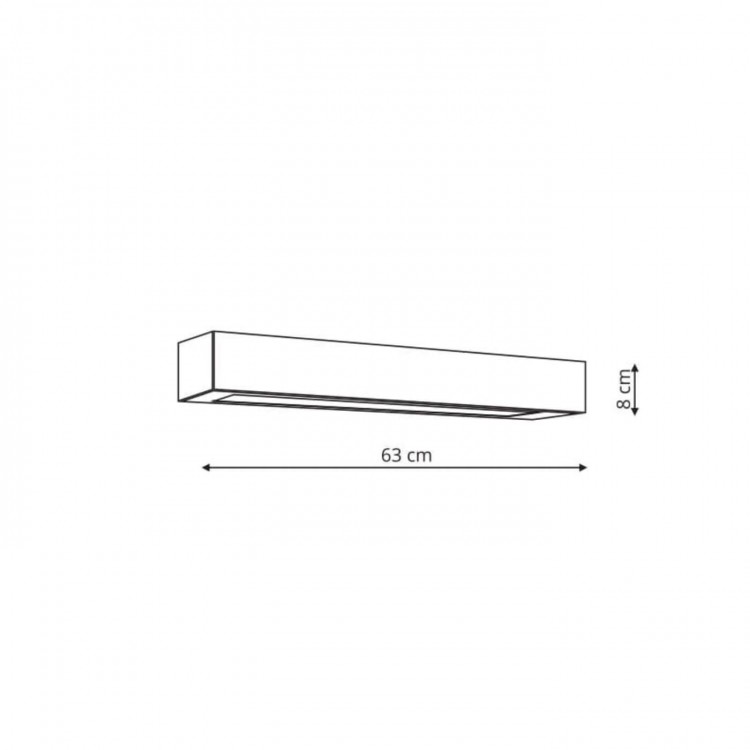 Ibros kinkiet biały średni z IP44 4000K - 4028