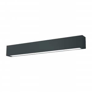 Kinkiet Ibros 63 cm czarny IP44 LED 4000K