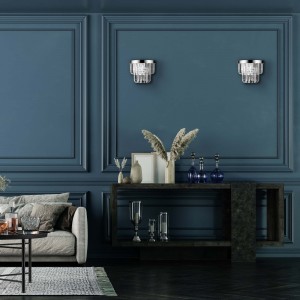 Kinkiet Vetro srebrny 1xE14