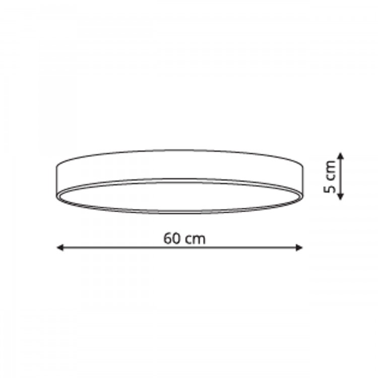 Rapido plafon duży czarny 4000K - 4236