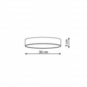 Rapido plafon mały czarny 4000K Rapido plafon mały czarny 4000K