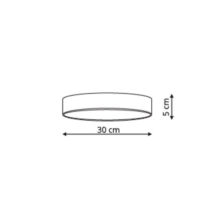 Rapido plafon mały czarny 3000K - 4255