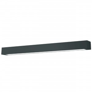 Lampa sufitowa Ibros XL czarna IP44 LED 4000K