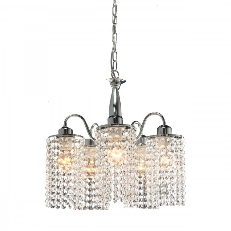 Lampa wisząca Bright Star srebrna 5xE27 - 4366