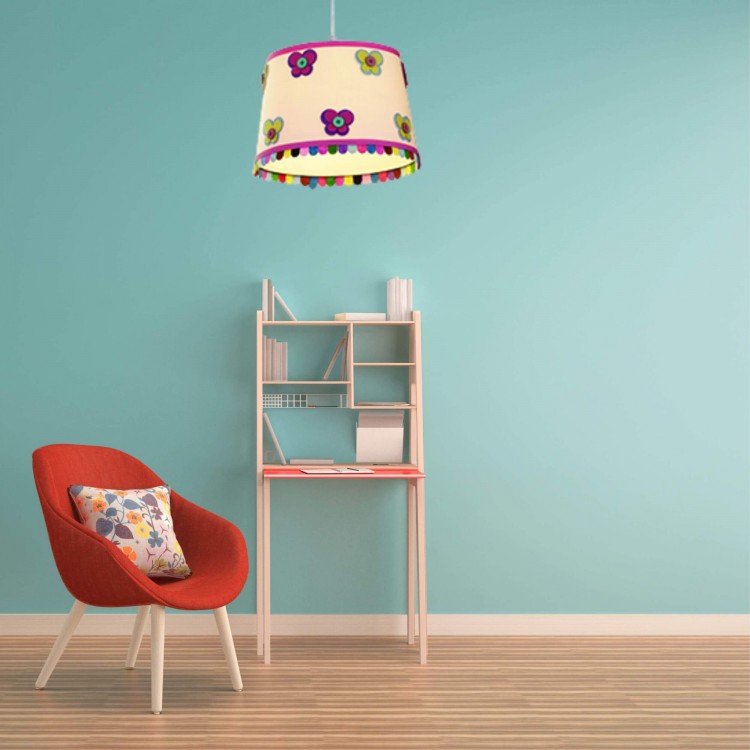 Lampa wisząca Butterfly wielokolorowa 1xE27 - 4370