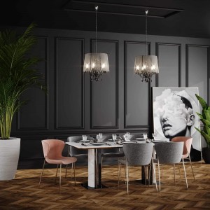 Lampa wisząca Mona czarna 3xE14